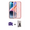 MARSİLYAN™- iPhone 16E Kılıf Siluet Minimal Prime - Siyah Bilvis Hayalet Cam Ekran Koruyucu + Bilvis Titan Kamera Lens - SH
