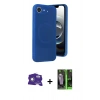 MARSİLYAN™- iPhone 16E Kılıf Ufuk Serisi - Şeffaf 360 Full Body Arka Koruyucu + Bilvis Titan Kamera Lens - BZ