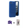 MARSİLYAN™- iPhone 16E Kılıf Ufuk Serisi - Siyah Bilvis 3D Cam Ekran Koruyucu + Bilvis Titan Kamera Lens - RW