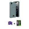 MARSİLYAN™- iPhone 16E Kılıf Vadi Çizgi Prime - Şeffaf 360 Full Body Arka Koruyucu + Bilvis Titan Kamera Lens - RW