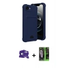MARSİLYAN™- iPhone 16E Kılıf Vadi Çizgi Prime - Şeffaf 360 Full Body Arka Koruyucu + Bilvis Titan Kamera Lens - RW
