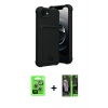 MARSİLYAN™- iPhone 16E Kılıf Vadi Çizgi Prime - Şeffaf 360 Full Body Arka Koruyucu + Raze Metal Kamera Lens - GS