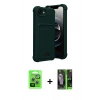 MARSİLYAN™- iPhone 16E Kılıf Vadi Çizgi Prime - Şeffaf 360 Full Body Arka Koruyucu + Raze Metal Kamera Lens - GS