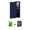 MARSİLYAN™- iPhone 16E Kılıf Vadi Çizgi Prime - Şeffaf 360 Full Body Arka Koruyucu + Raze Metal Kamera Lens - GS