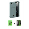 MARSİLYAN™- iPhone 16E Kılıf Vadi Çizgi Prime - Şeffaf 360 Full Body Arka Koruyucu + Raze Metal Kamera Lens - GS