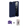 MARSİLYAN™- iPhone 16E Kılıf Vadi Çizgi Prime - Siyah Bilvis 3D Cam Ekran Koruyucu + Bilvis Titan Kamera Lens - BZ