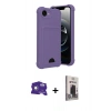 MARSİLYAN™- iPhone 16E Kılıf Vadi Çizgi Prime - Siyah Bilvis Hayalet Cam Ekran Koruyucu + Bilvis Titan Kamera Lens - BZ