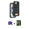 MARSİLYAN™- iPhone 16E Kılıf Vadi Klasik Serisi - Şeffaf 360 Full Body Arka Koruyucu + Bilvis Titan Kamera Lens - RW