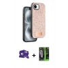 MARSİLYAN™- iPhone 16E Kılıf Vadi Klasik Serisi - Şeffaf 360 Full Body Arka Koruyucu + Bilvis Titan Kamera Lens - BZ
