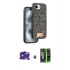 MARSİLYAN™- iPhone 16E Kılıf Vadi Klasik Serisi - Şeffaf 360 Full Body Arka Koruyucu + Bilvis Titan Kamera Lens - SH