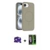 MARSİLYAN™- iPhone 16E Kılıf Yankı Form Serisi - Şeffaf 360 Full Body Arka Koruyucu + Bilvis Titan Kamera Lens - SH