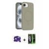MARSİLYAN™- iPhone 16E Kılıf Yankı Form Serisi - Şeffaf 360 Full Body Arka Koruyucu + Bilvis Titan Kamera Lens - RW