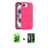 MARSİLYAN™- iPhone 16E Kılıf Yankı Form Serisi - Şeffaf 360 Full Body Arka Koruyucu + Raze Metal Kamera Lens - SH