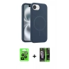 MARSİLYAN™- iPhone 16E Kılıf Yankı Form Serisi - Şeffaf 360 Full Body Arka Koruyucu + Raze Metal Kamera Lens - SH