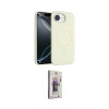 MARSİLYAN™- iPhone 16E Kılıf Yankı Form Serisi - Siyah Bilvis 3D Cam Ekran Koruyucu