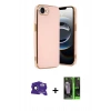 MARSİLYAN™- iPhone 16E Kılıf Yankı Serisi - Şeffaf 360 Full Body Arka Koruyucu + Bilvis Titan Kamera Lens - SH