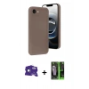 MARSİLYAN™- iPhone 16E Kılıf Yankı Yansıma Özel Seri - Şeffaf 360 Full Body Arka Koruyucu + Bilvis Titan Kamera Lens - RW