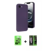 MARSİLYAN™- iPhone 16E Kılıf Yankı Yansıma Özel Seri - Şeffaf 360 Full Body Arka Koruyucu + Raze Metal Kamera Lens - GS
