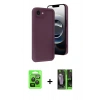 MARSİLYAN™- iPhone 16E Kılıf Yankı Yansıma Özel Seri - Şeffaf 360 Full Body Arka Koruyucu + Raze Metal Kamera Lens - SH