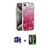 MARSİLYAN™- iPhone 16E Kılıf Zirve Modern Prime - Şeffaf 360 Full Body Arka Koruyucu + Bilvis Titan Kamera Lens - BZ