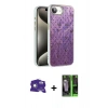 MARSİLYAN™- iPhone 16E Kılıf Zirve Modern Prime - Şeffaf 360 Full Body Arka Koruyucu + Bilvis Titan Kamera Lens - BZ