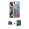 MARSİLYAN™- iPhone 16E Kılıf Zirve Modern Prime - Şeffaf 360 Full Body Arka Koruyucu + Bilvis Titan Kamera Lens - BZ