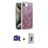 MARSİLYAN™- iPhone 16E Kılıf Zirve Modern Prime - Siyah Bilvis 3D Cam Ekran Koruyucu + Bilvis Titan Kamera Lens - RW
