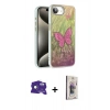 MARSİLYAN™- iPhone 16E Kılıf Zirve Modern Prime - Siyah Bilvis 3D Cam Ekran Koruyucu + Bilvis Titan Kamera Lens - RW