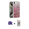MARSİLYAN™- iPhone 16E Kılıf Zirve Modern Prime - Siyah Bilvis 3D Cam Ekran Koruyucu + Bilvis Titan Kamera Lens - RW
