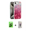 MARSİLYAN™- iPhone 16E Kılıf Zirve Modern Prime - Siyah Bilvis 3D Cam Ekran Koruyucu + Raze Metal Kamera Lens - SH