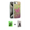 MARSİLYAN™- iPhone 16E Kılıf Zirve Modern Prime - Siyah Bilvis Hayalet Cam Ekran Koruyucu + Raze Metal Kamera Lens - SH