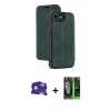 MARSİLYAN™- iPhone 16E Kılıf Zirve Yansıma Serisi - Şeffaf 360 Full Body Arka Koruyucu + Bilvis Titan Kamera Lens - BZ