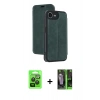 MARSİLYAN™- iPhone 16E Kılıf Zirve Yansıma Serisi - Şeffaf 360 Full Body Arka Koruyucu + Raze Metal Kamera Lens - SH