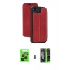 MARSİLYAN™- iPhone 16E Kılıf Zirve Yansıma Serisi - Şeffaf 360 Full Body Arka Koruyucu + Raze Metal Kamera Lens - SH