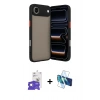 MARSİLYAN™- iPhone 17 Air Kılıf Ahenk Çizgi Serisi - Siyah 3D Antistatik Seramik Nano Ekran Koruyucu + Bilvis Titan Kamera Lens - GS