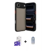 MARSİLYAN™- iPhone 17 Air Kılıf Ahenk Çizgi Serisi - Siyah Joko Magic 5D Cam + Bilvis Titan Kamera Lens - LT