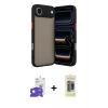 MARSİLYAN™- iPhone 17 Air Kılıf Ahenk Çizgi Serisi - Siyah Joko Magic 5D Hayalet Cam + Bilvis Titan Kamera Lens - GD