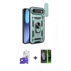MARSİLYAN™- iPhone 17 Air Kılıf Ahenk Klasik - Şeffaf 360 Full Body Arka Koruyucu + Bilvis Titan Kamera Lens - LT