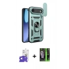 MARSİLYAN™- iPhone 17 Air Kılıf Ahenk Klasik - Şeffaf 360 Full Body Arka Koruyucu + Bilvis Titan Kamera Lens - GS