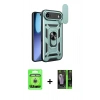 MARSİLYAN™- iPhone 17 Air Kılıf Ahenk Klasik - Şeffaf 360 Full Body Arka Koruyucu + Raze Metal Kamera Lens - GS