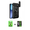 MARSİLYAN™- iPhone 17 Air Kılıf Ahenk Klasik - Şeffaf 360 Full Body Arka Koruyucu + Raze Metal Kamera Lens - SH