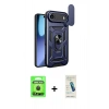 MARSİLYAN™- iPhone 17 Air Kılıf Ahenk Klasik - Şeffaf Pasifik Cam Ekran Koruyucu + Raze Metal Kamera Lens - SH