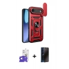 MARSİLYAN™- iPhone 17 Air Kılıf Ahenk Klasik - Siyah 3D Antistatik Hayalet Cam Ekran Koruyucu + Bilvis Titan Kamera Lens - GS