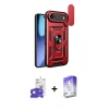 MARSİLYAN™- iPhone 17 Air Kılıf Ahenk Klasik - Siyah Bilvis 5in1 3D Magic Cam Ekran Koruyucu + Gold Bilvis Titan Kamera Lens