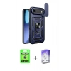 MARSİLYAN™- iPhone 17 Air Kılıf Ahenk Klasik - Siyah Bilvis 5in1 3D Magic Cam Ekran Koruyucu + Raze Metal Kamera Lens - GD