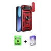 MARSİLYAN™- iPhone 17 Air Kılıf Ahenk Klasik - Siyah Bilvis 5in1 3D Magic Cam Ekran Koruyucu + Raze Metal Kamera Lens - SH