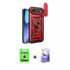 MARSİLYAN™- iPhone 17 Air Kılıf Ahenk Klasik - Siyah Bilvis 5in1 5D Magic Hayalet Cam Ekran Koruyucu + Raze Metal Kamera Lens - SH