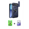 MARSİLYAN™- iPhone 17 Air Kılıf Ahenk Klasik - Siyah Bilvis 5in1 5D Magic Hayalet Cam Ekran Koruyucu + Raze Metal Kamera Lens - SH