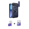 MARSİLYAN™- iPhone 17 Air Kılıf Ahenk Klasik - Siyah Bilvis 5in1 5D Magic Hayalet Cam Ekran Koruyucu + Bilvis Titan Kamera Lens - SH