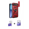 MARSİLYAN™- iPhone 17 Air Kılıf Ahenk Klasik - Siyah Bilvis 5in1 5D Magic Hayalet Cam Ekran Koruyucu + Bilvis Titan Kamera Lens - SH